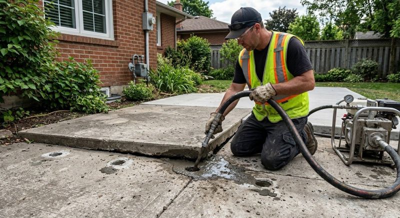 Patio Mudjacking in Des Moines, IA