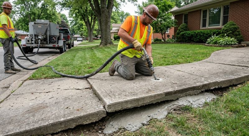 Walkway Leveling in Des Moines, IA